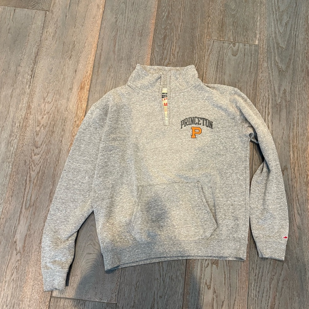 Princeton Gray Quarter-Zip Sweatshirt